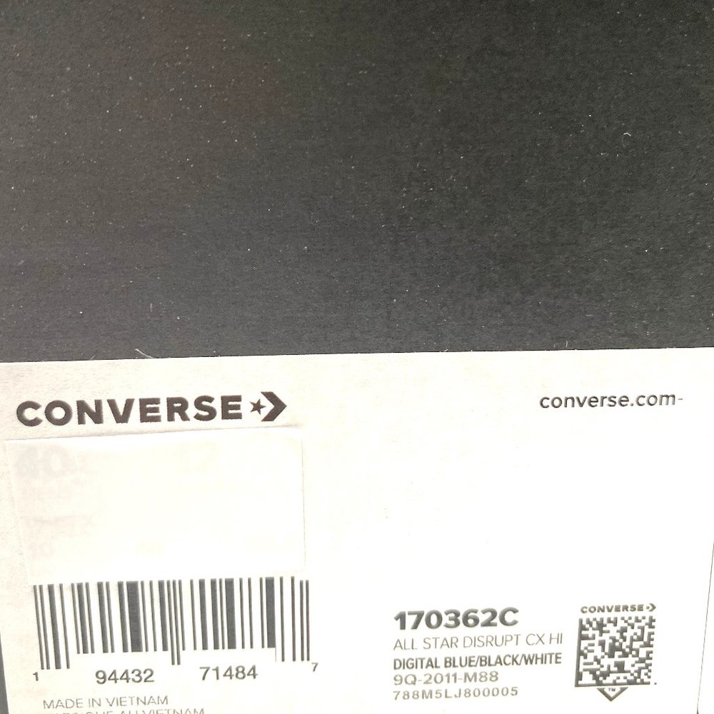 💖MEGA SALE💖Converse Digital Women Terrain Disrupt CX High Blue Canvas 170362C - Picture 10 of 10